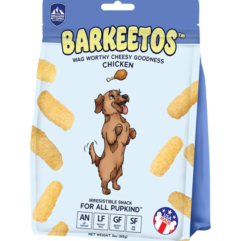 Himalayan Dog Chew Barkeetos High-Protein Grain-Free Chicken Flavored Crunchy Dog Treats - 3 Oz