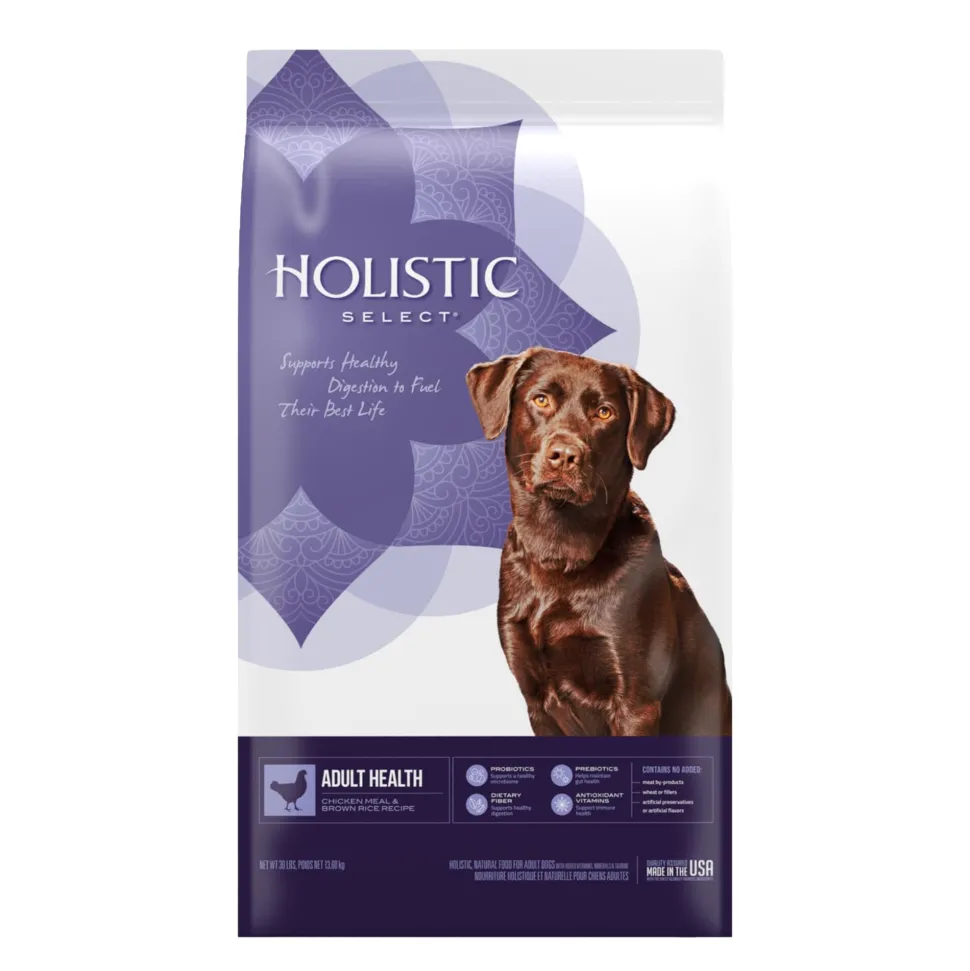 Holistic Select Natural Adult Health Chicken Meal and Brown Rice Recipe Dry Dog Food