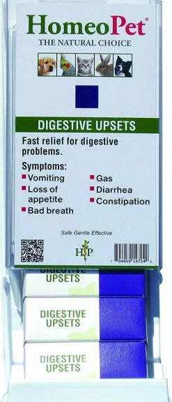 HomeoPet Digestive Upsets Display Cat and Dog First Aid Care - 15 ml - 6 Count