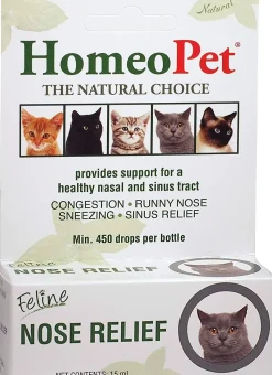 HomeoPet Feline Nose Relief Cat First Aid Care - 15 ml