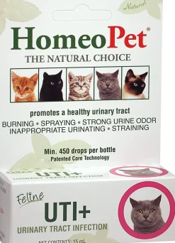 HomeoPet Feline Urinary Tract Infection Support Cat First Aid Care - 15 ml