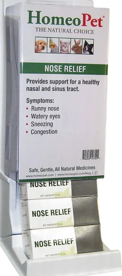 HomeoPet Nose Relief Display Cat and Dog First Aid Care - 15 ml - 6 Count