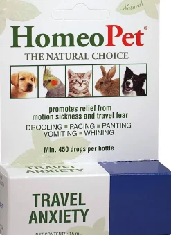 HomeoPet Travel Anxiety Cat and Dog First Aid Care - 15 ml