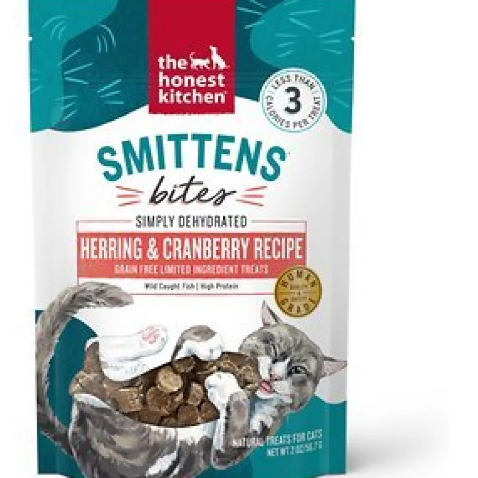 Honest Kitchen Crunchy Cat Treats Smittens Herring Cranberry - 2 Oz