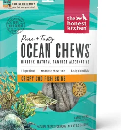 Honest Kitchen Dog BEAMS Ocean Chews Cod - Large - 5.5 Oz