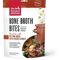Honest Kitchen Dog Biscuits Bones Broth Bites Beef - 8 Oz