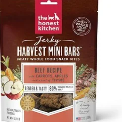 Honest Kitchen Dog Biscuits Jerky Harvest Bars Beef Mini - 4 Oz