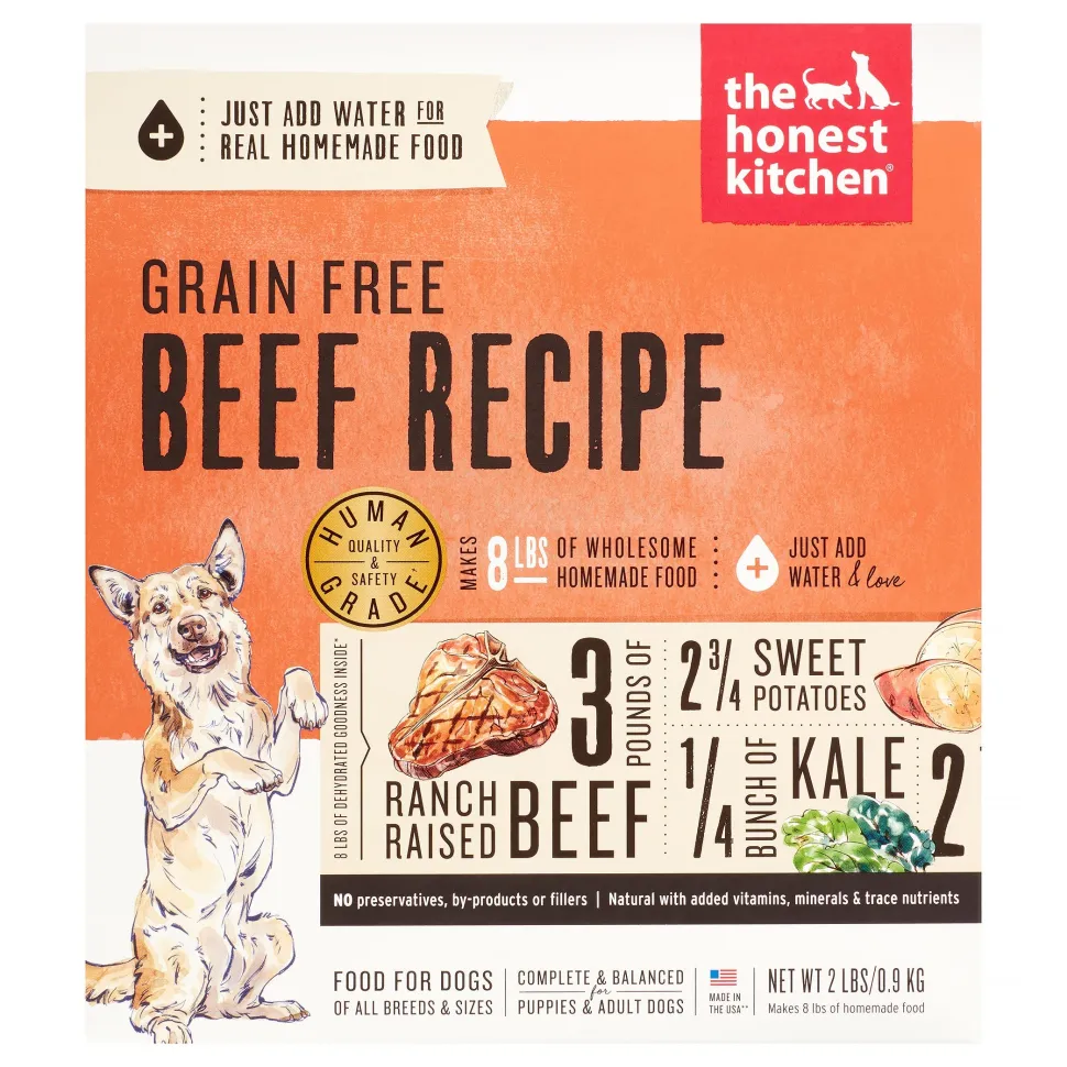 Honest Kitchen Grain-Free Beef Dehydrated Dog Food - 2 lbs BOX