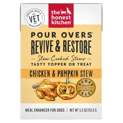 Honest Kitchen Grain-Free Pour Over Revive Recovery Chicken and Pumpkin Stew Dog Food Topper - 5.5 Oz - Case of 12