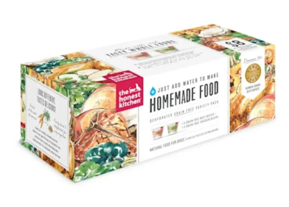 Honest Kitchen Grain-Free Variety Pack Dehydrated Dog Food - 1.75 Oz - 2 Count - Case of 6