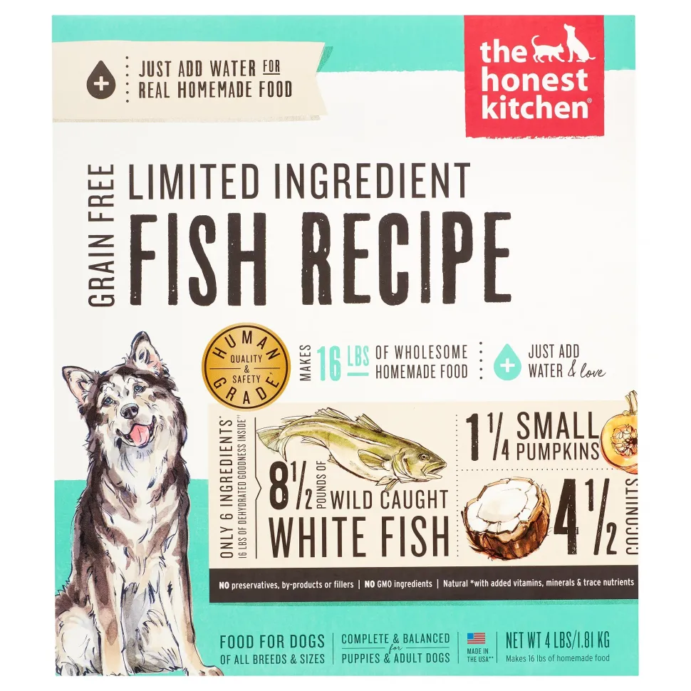 Honest Kitchen Limited Ingredient Diet Grain-Free Fish Dehydrated Dog Food - 4 lb Box