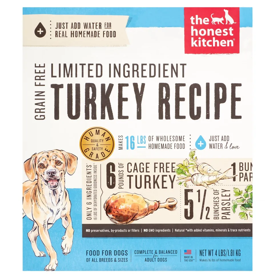 Honest Kitchen Limited Ingredient Diet Grain-Free Turkey Dehydrated Dog Food - 4 lb Box