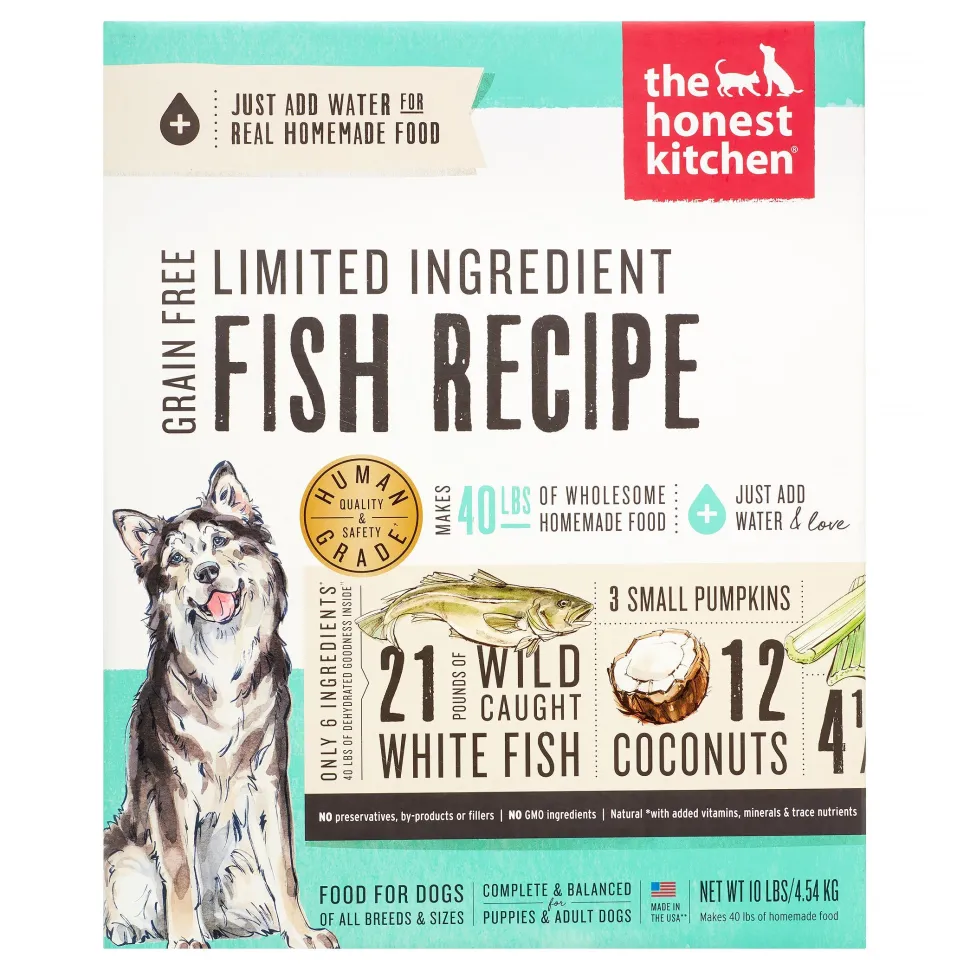 Honest Kitchen Limited Ingredient Diet Grain-Free Fish Dehydrated Dog Food - 10 lb Box