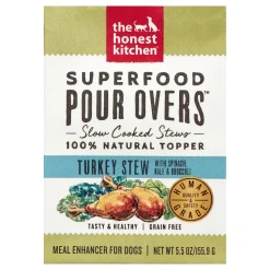 Honest Kitchen Pour Superfood Turkey Wet Dog Food - 5.5 Oz - Case of 12