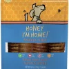 Honey I'm Home Natural Honey Coated Trachea Tubes Buffalo Dog Chews