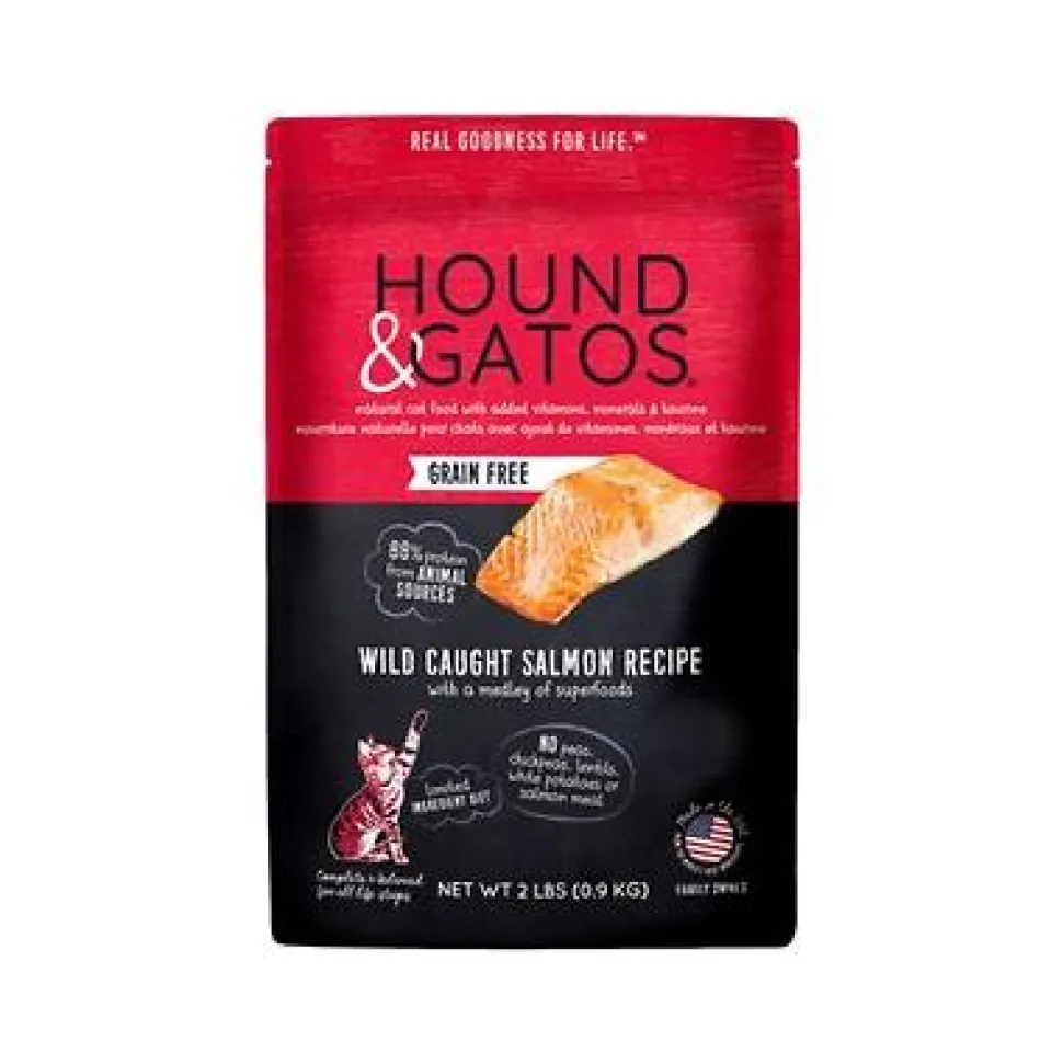Hound and Gatos Grain-Free Chicken Salmon Dry Cat Food - 2 lbs