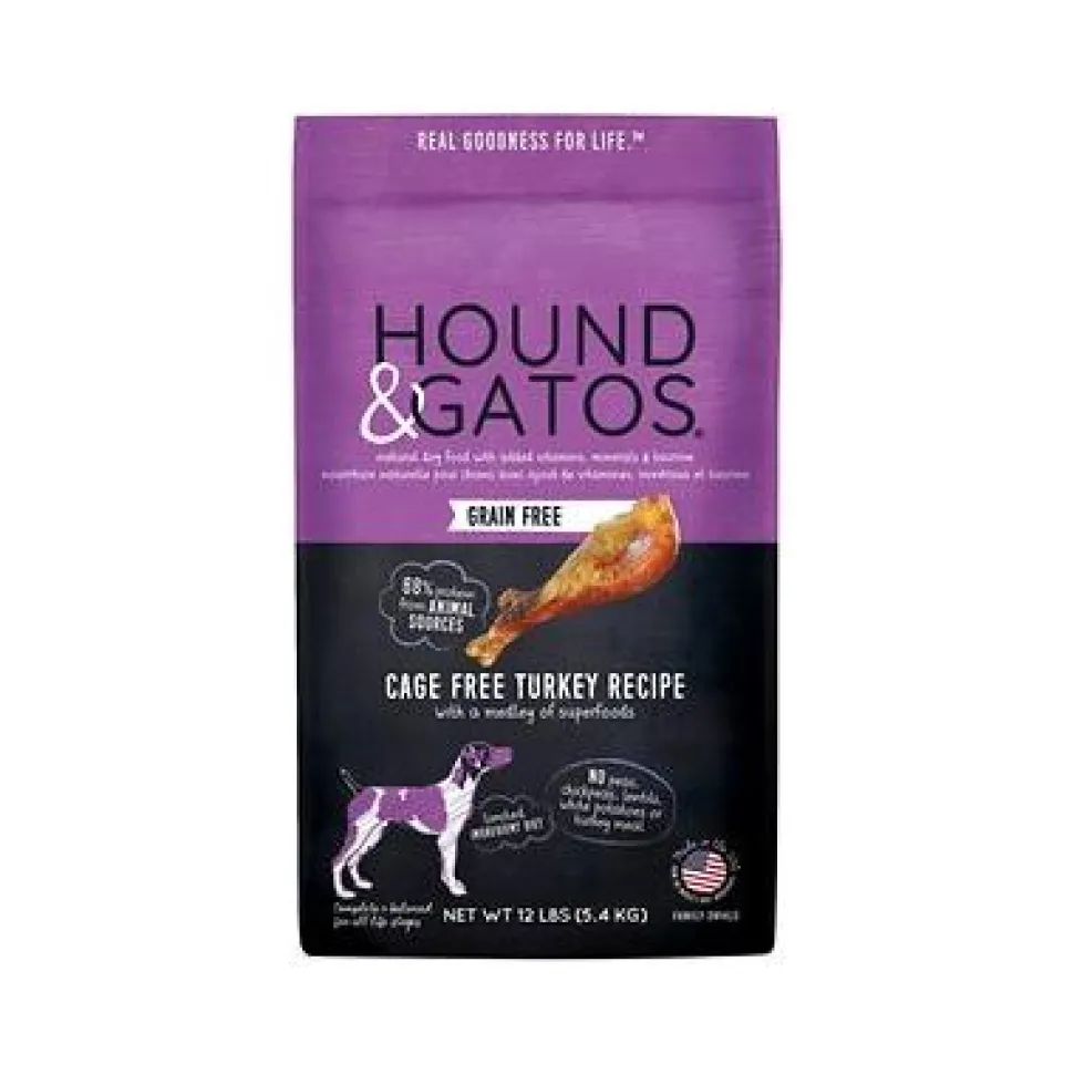 Hound and Gatos Grain-Free Turkey Dry Dog Food - 12 lbs