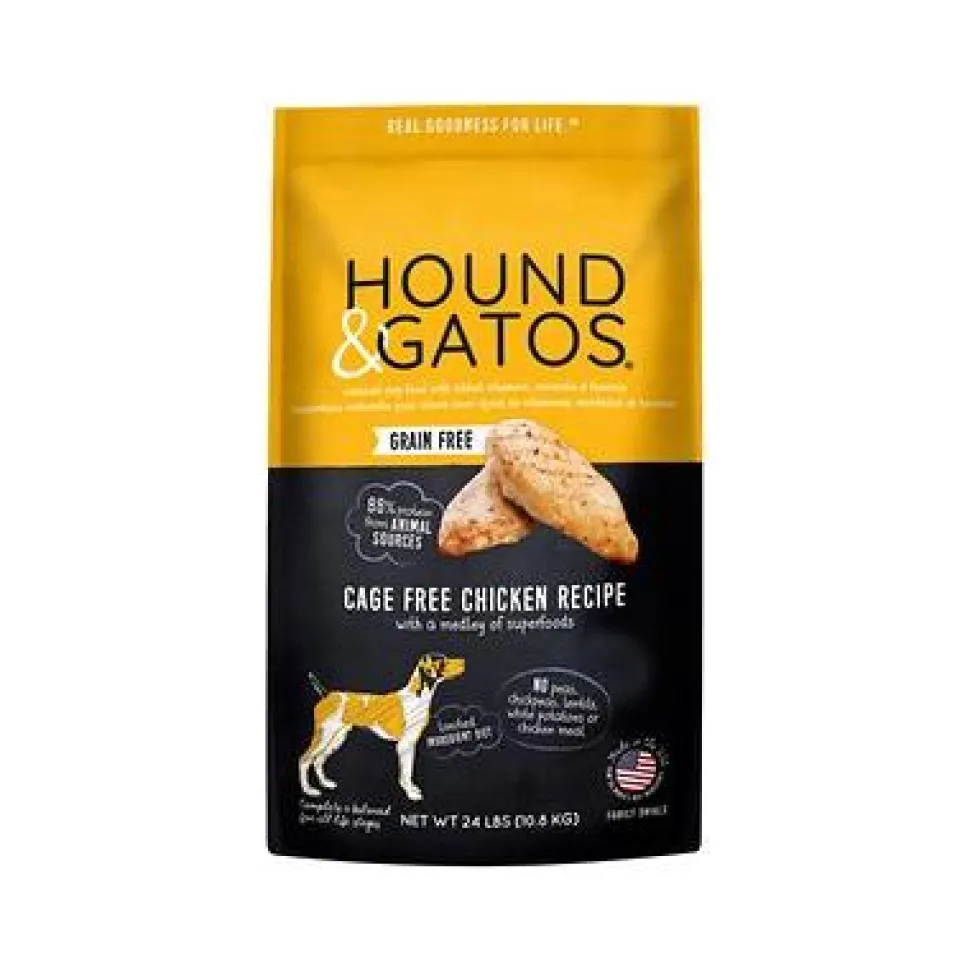 Hound and Gatos Grain-Free Chicken Dry Dog Food - 24 lbs