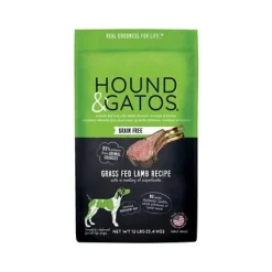 Hound and Gatos Grain-Free Lamb Dry Dog Food - 12 lbs