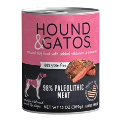 Hound and Gatos Grain-Free Original Paleo Pate Canned Dog Food - 13 Oz - Case of 12