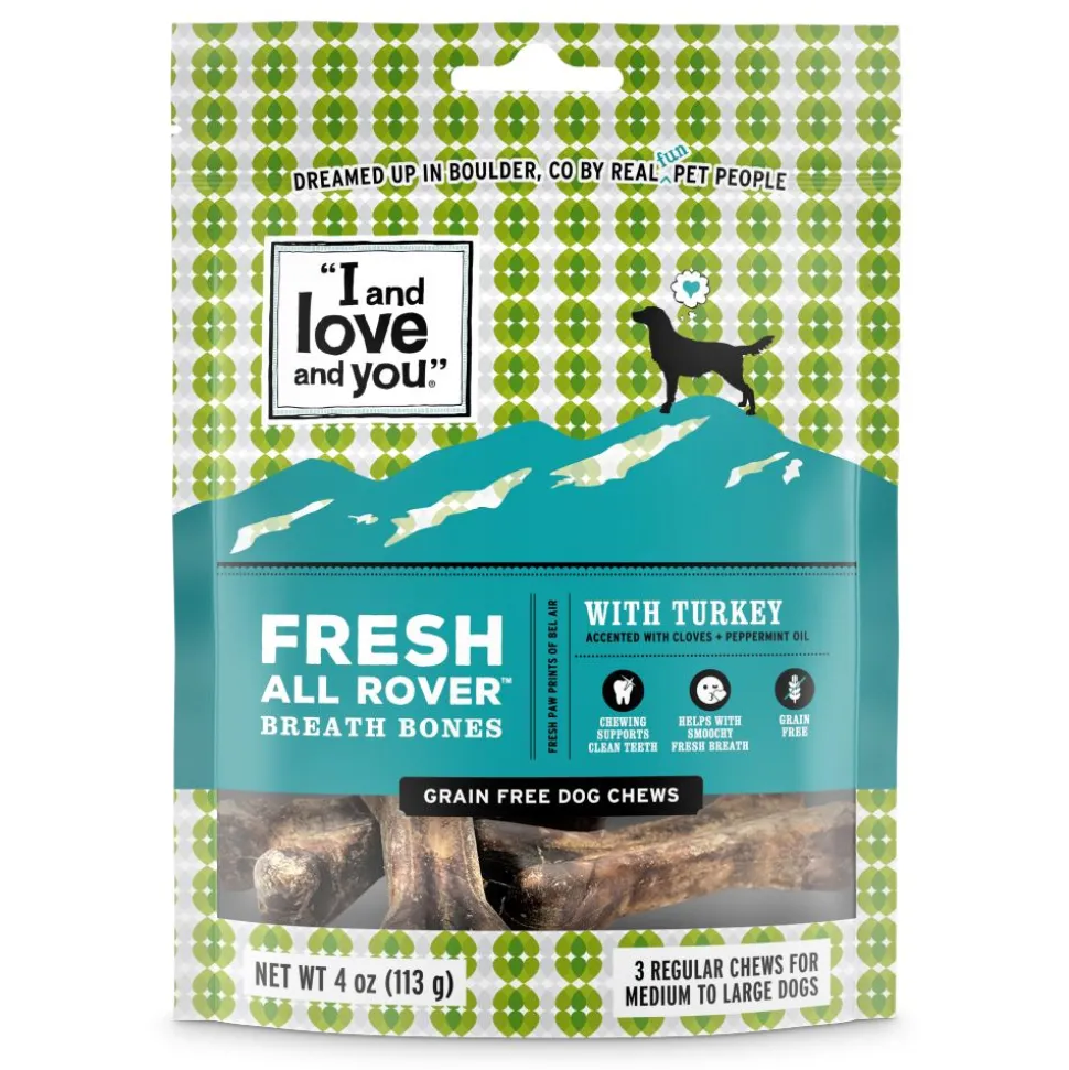 I and Love and You Fresh All Rover Regular Breath Bones Dog Chews