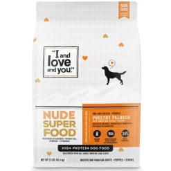 I and Love and You Grain Free Nude Super Food Poultry Palooza Dry Dog Food
