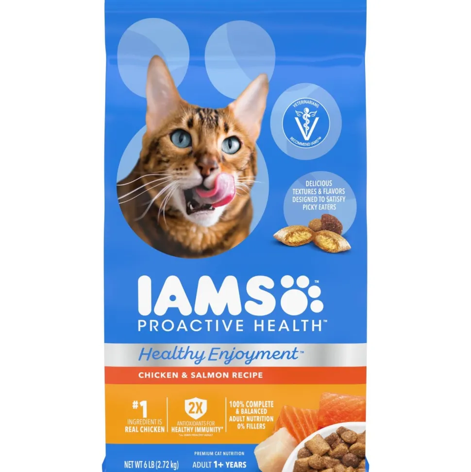 IAMS Healthy Enjoyment Chicken and Salmon Dry Cat Food - 6 Lbs
