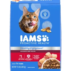 IAMS Healthy Enjoyment Chicken and Beef Dry Cat Food - 15 Lbs