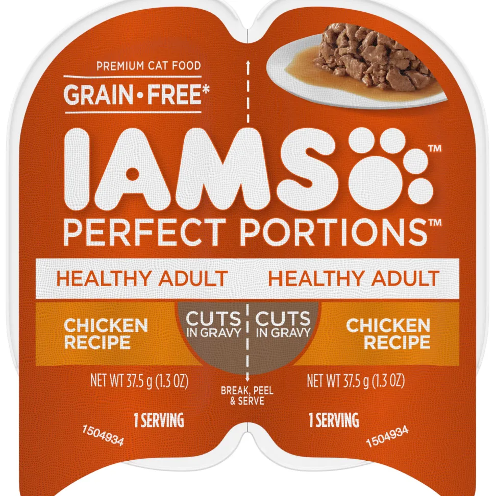 Iams Perfect Portions Adult Cuts Chicken Canned Cat Food - 2.6 oz - Case of 24