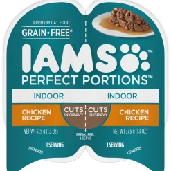 Iams Perfect Portions Indoor Cuts Chicken Canned Cat Food - 2.6 oz - Case of 24