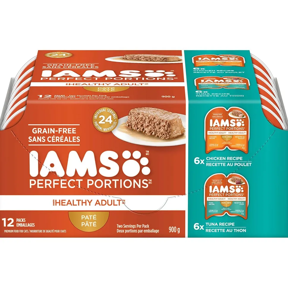 Iams Perfect Portions Original Poultry Multipack Canned Cat Food - 2.6 oz - Case of 24