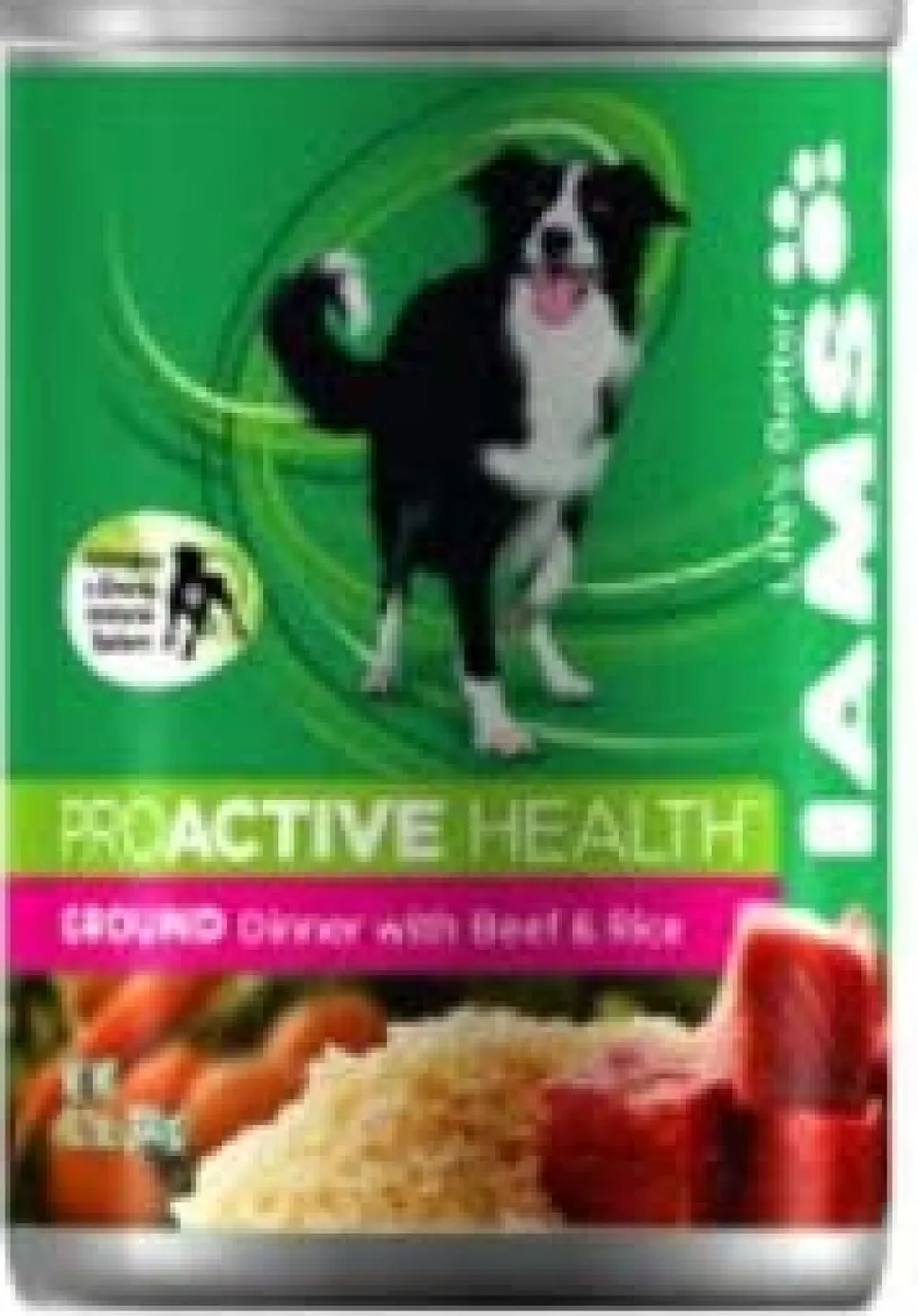 Iams ProActive Ground Dinner with Beef and Rice Canned Dog Food - 13 oz - Case of 12