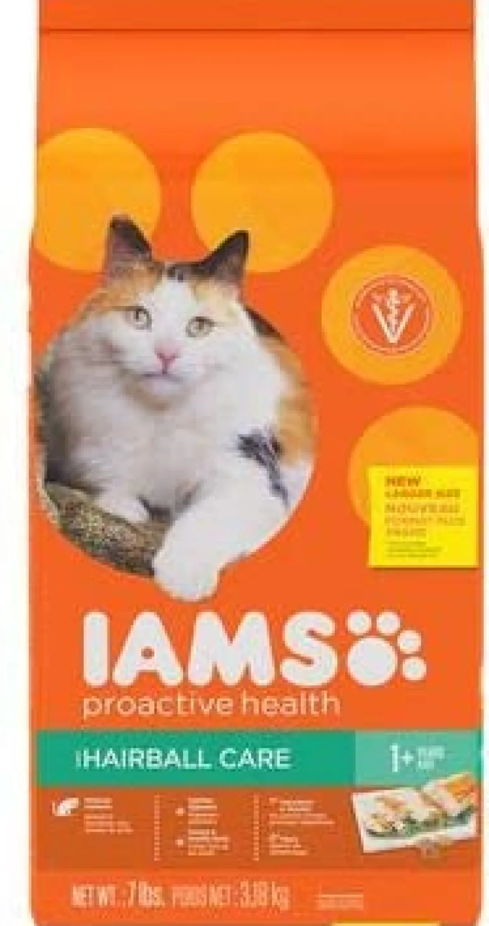 Iams ProActive Health Hairball Care Dry Cat Food - 7 lb Bag