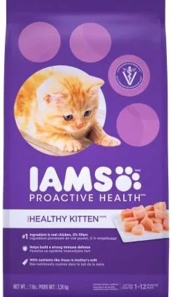 Iams ProActive Health Healthy Kitten Dry Cat Food - 7 lb Bag
