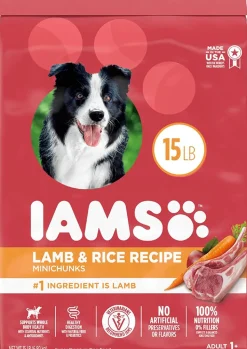 Iams ProActive Health Lamb & Rice Mini Chunks Adult Dry Dog Food - 15 lb Bag