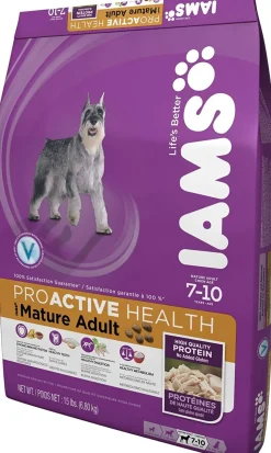 Iams ProActive Health Mature Adult and Senior Real Chicken Dry Dog Food - 15 lb Bag