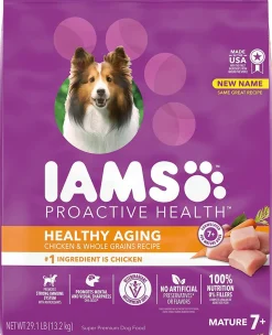 Iams ProActive Health Mature Adult and Senior Real Chicken Dry Dog Food - 29.1 lb Bag
