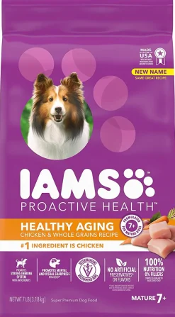Iams ProActive Health Mature Adult and Senior Real Chicken Dry Dog Food - 7 lb Bag