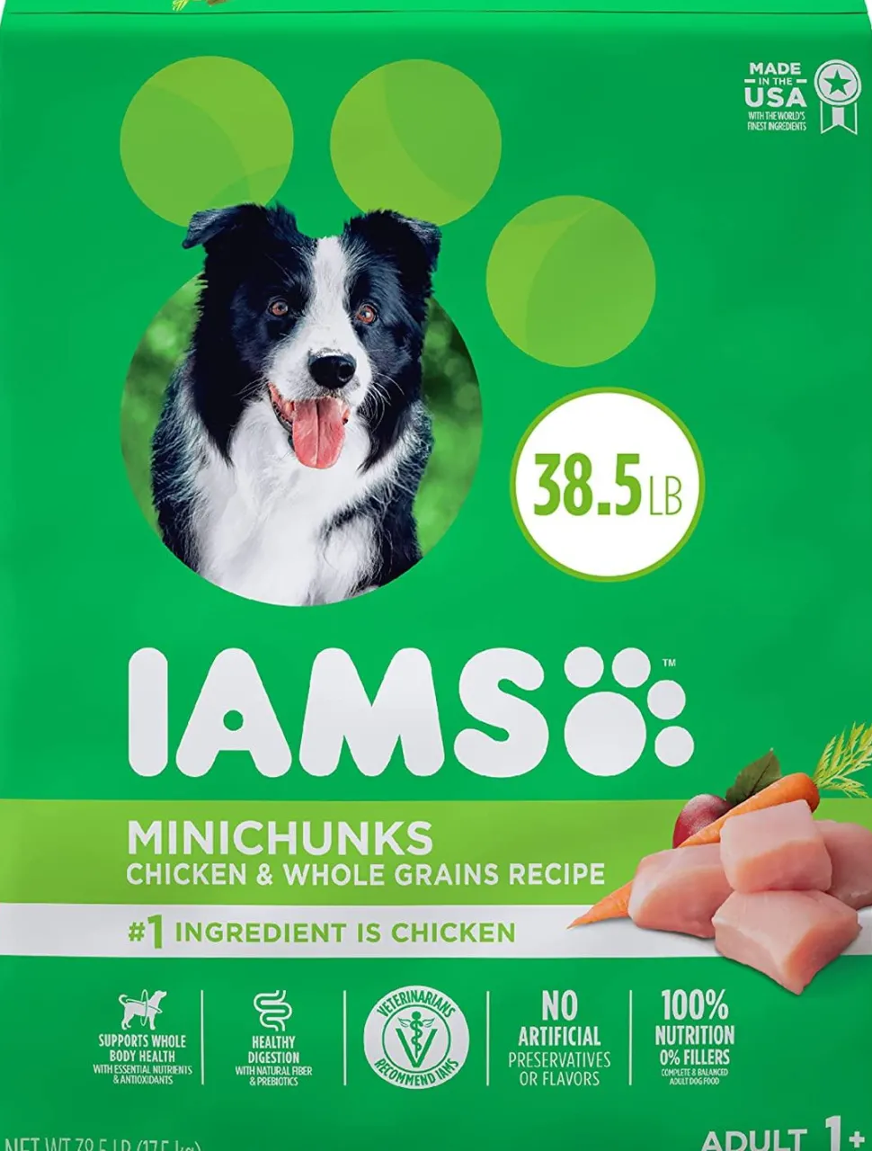 Iams ProActive Health Mini Chunks Chicken and Whole Grain Adult Dry Dog Food - 38.5 lb Bag
