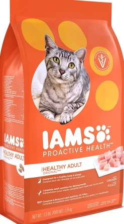 Iams ProActive Health Original Adult Chicken Dry Cat Food - 3.5 lb Bag