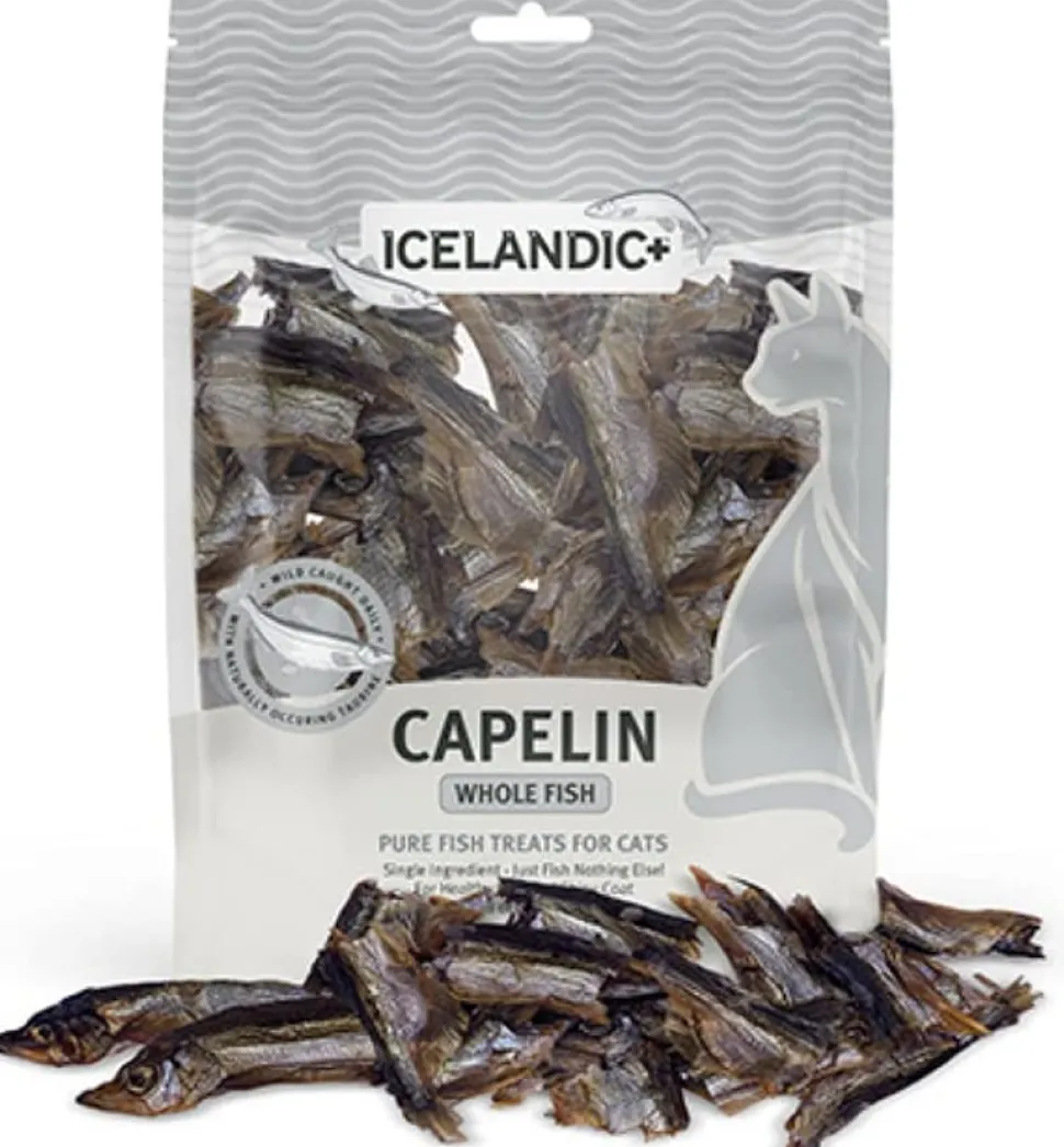 Icelandic+ Capelin Whole Fish Natural Dehydrated Cat Treats - 1.5 oz