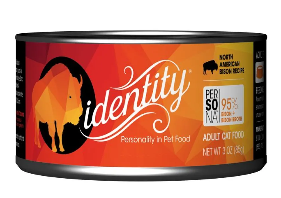 Identity Persona Free-Range North American Bison Adult Canned Cat Food - 3 Oz - Case of 24