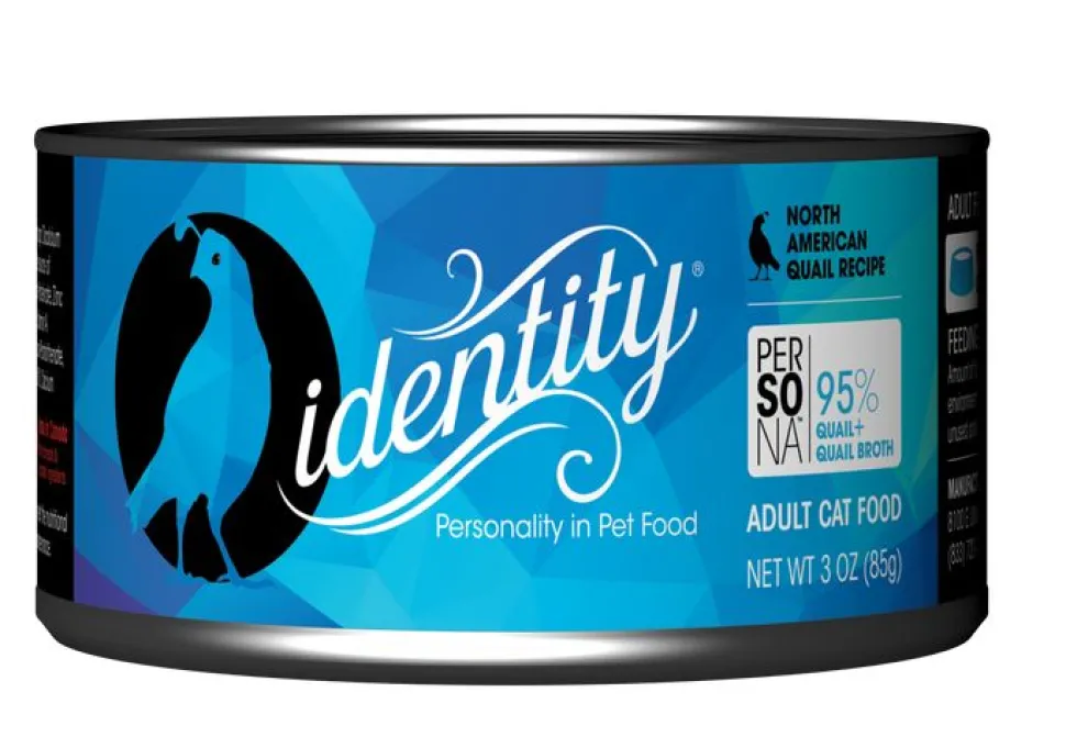 Identity Persona Free-Range North American Quail Adult Canned Cat Food - 3 Oz - Case of 24
