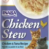 Inaba Chicken Stew Side Dish for Cats Cat Treats - Chicken and Tuna - 1.4 Oz - 6 Pack