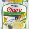 Inaba Churu Puree Cat Treats Variety Pack Cat Treats - Tuna and Chicken - .5 Oz - 50 Pack