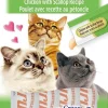 Inaba Churu Puree Cat Treats - Chicken and Scallop - .5 Oz - 4 Pack - Case of 6