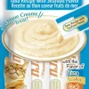 Inaba Churu Tuna and Seafood Lickable and Squeezable Puree Cat Treat Pouches - 2 Oz (4 Pack) - Case of 6