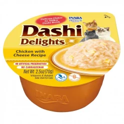 Inaba Dashi Delights Chicken and Cheese Cat Food Topping - 2.5 Oz - Case of 6