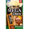 Inaba Mega Churu Soft and Chewy Dog Treats - Chicken and Pumpkin - 5.07 Oz - 6 Pack