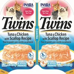Inaba Tuna and Chicken Puree Cat Treats - 2.46 Oz - 2 Pack - Case of 6